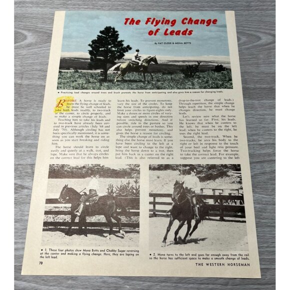 Tem-Tex Vintage Print Ad 1970s Blue Ribbon Crop Denim Jeans Cowboys Cowgirl - Picture 3 of 6